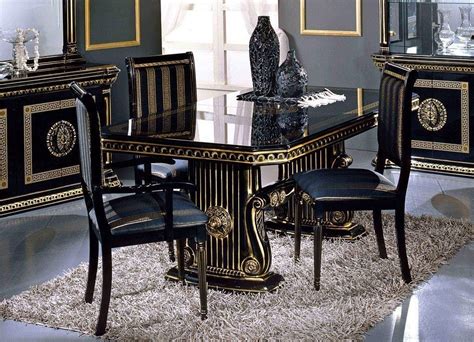 versace dining table and chairs